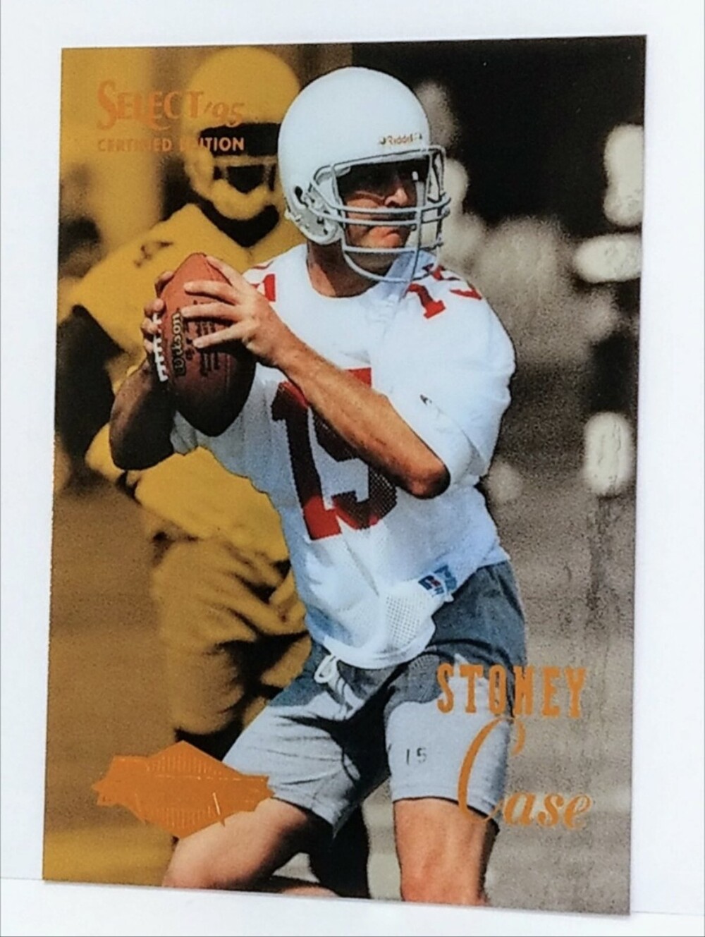 1995 PINNACLE SELECT CERTIFIED EDITION STONEY CASE ROOKIE FOOTBALL CARD 109